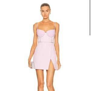 NWT Self-Portrait Crystal-Embellished Crepe and Chiffon Mini Dress (never worn)